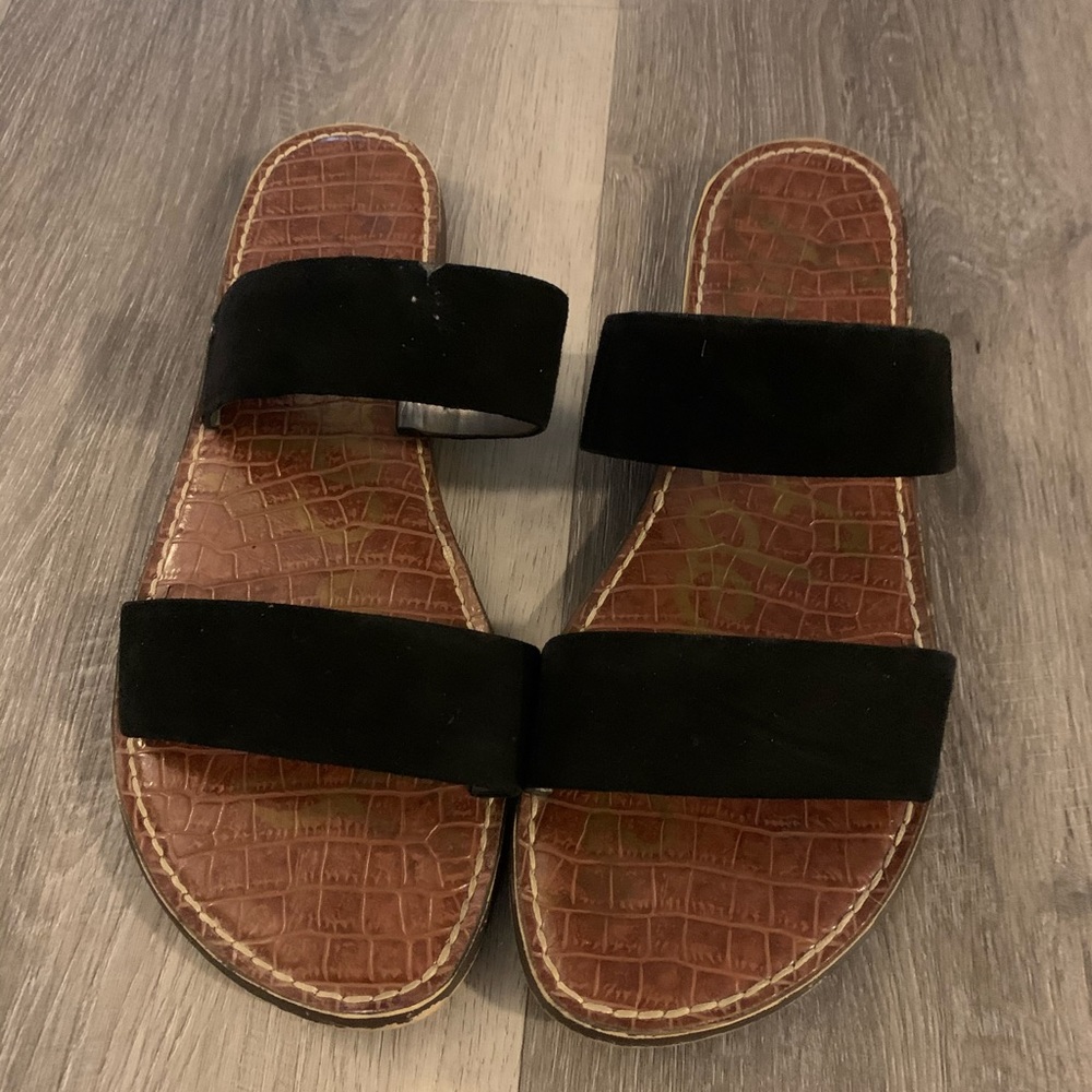 Sam Edelman double cover slides in black